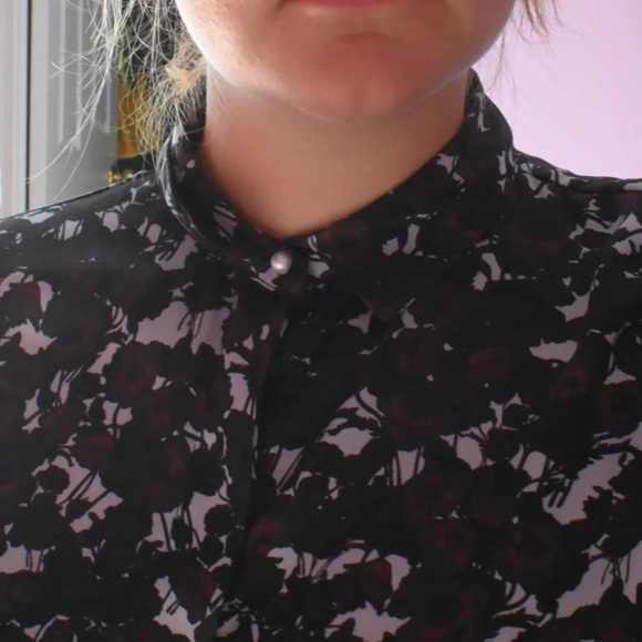 Grunge floral silky shirt - Picture 2 of 6